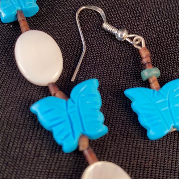 Santa Domingo butterfly Necklace and earrings - Picture 5 of 5